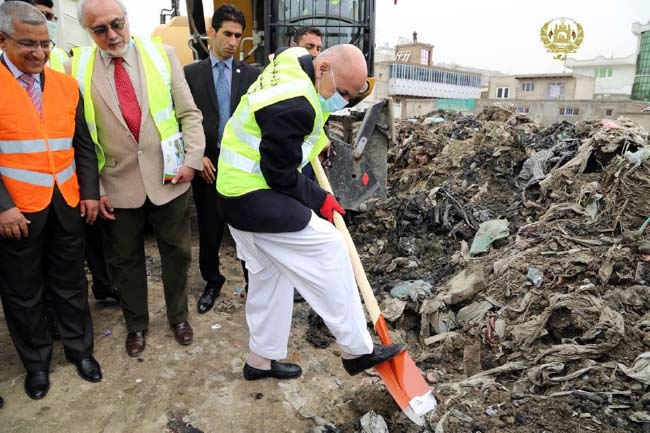 Ghani Launches  Kabul City Cleaning  Programme